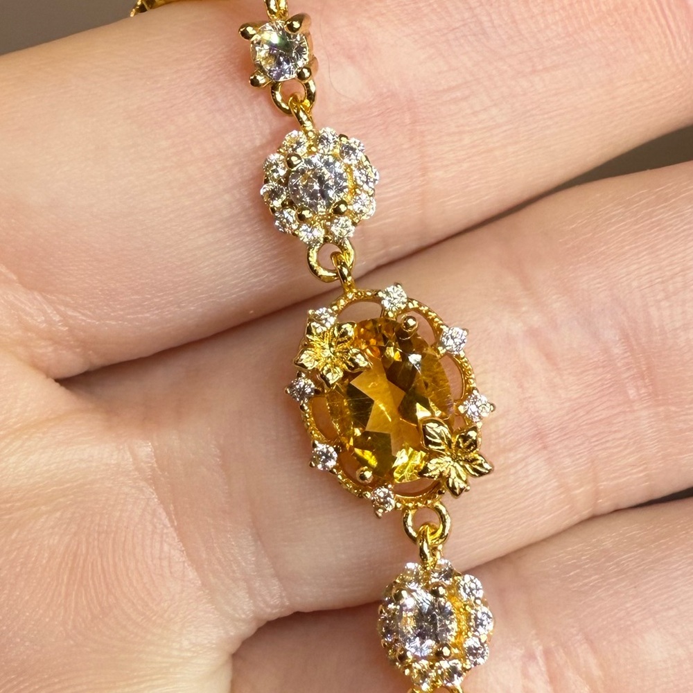 925 GP Citrine Bracelet